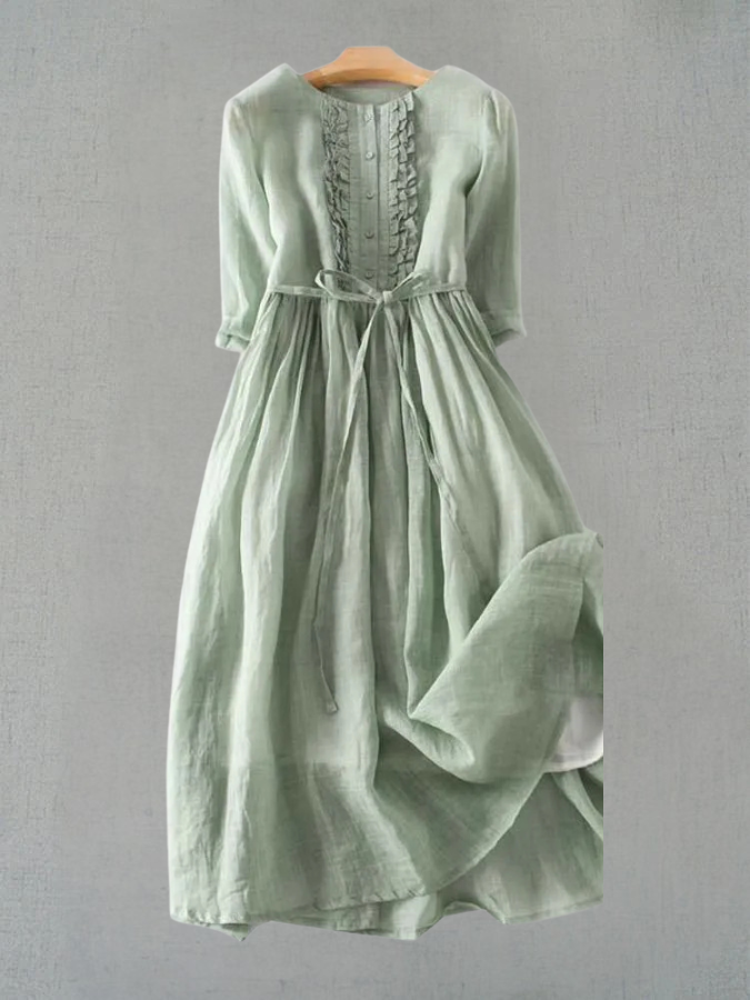 Solveig vintage inspired dress, front view