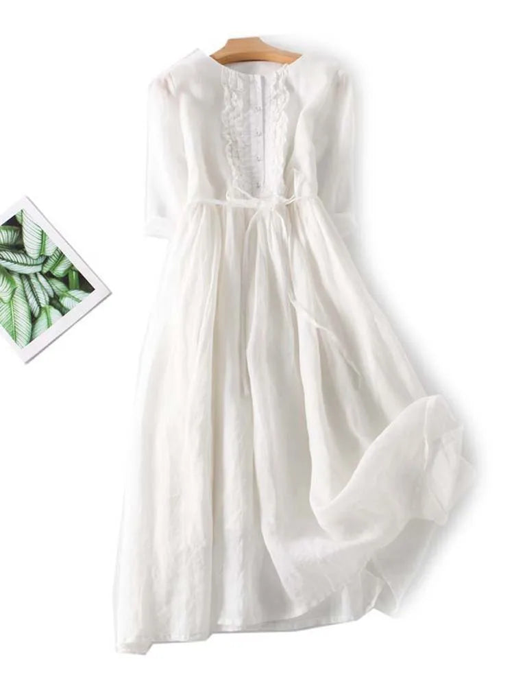 Solveig vintage inspired dress, alternate view
