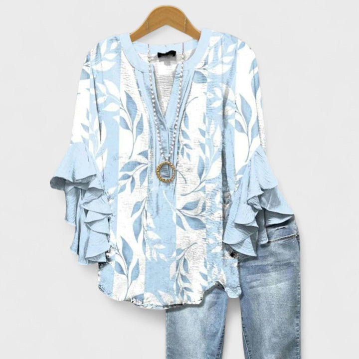 Penelope | Floral Ruffled Sleeve Blouse