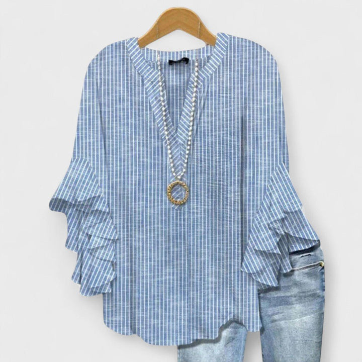 Penelope | Floral Ruffled Sleeve Blouse