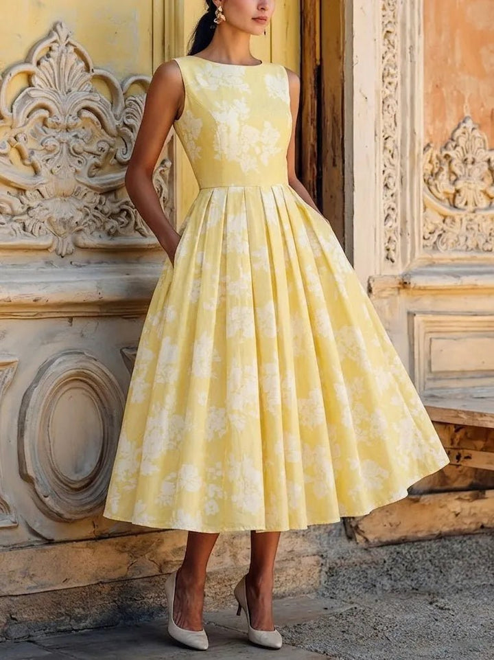 Josephine | Floral A-Line Midi Dress
