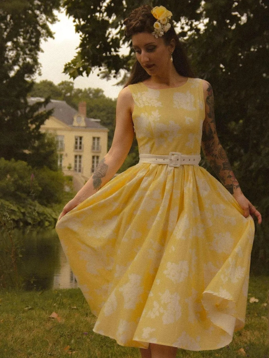 Josephine | Floral A-Line Midi Dress