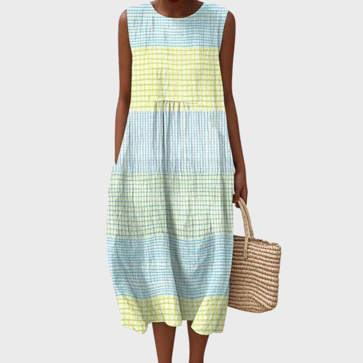Willow | Tiered Linen Midi Dress
