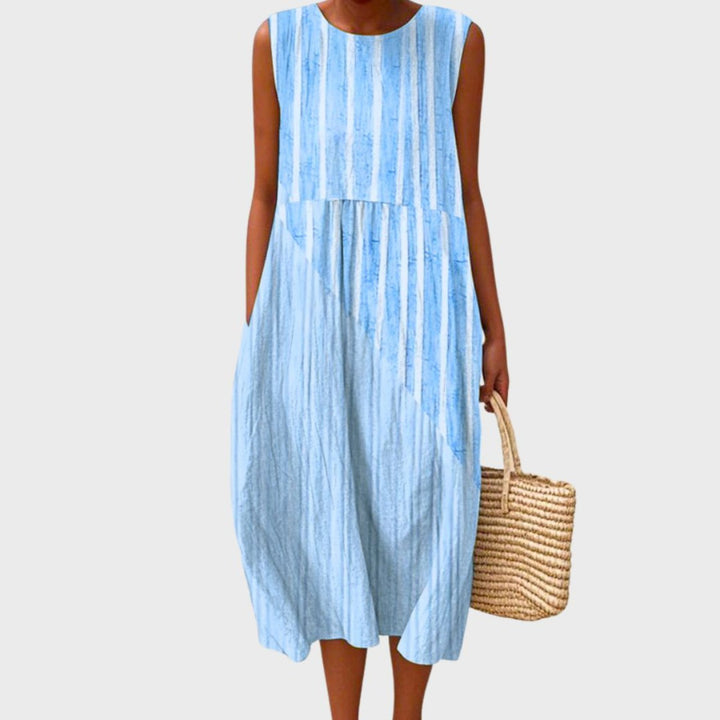Willow | Tiered Linen Midi Dress