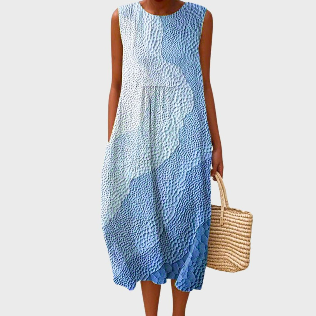 Willow | Tiered Linen Midi Dress