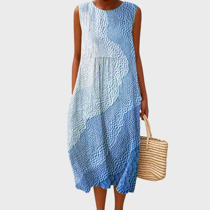 Willow | Tiered Linen Midi Dress