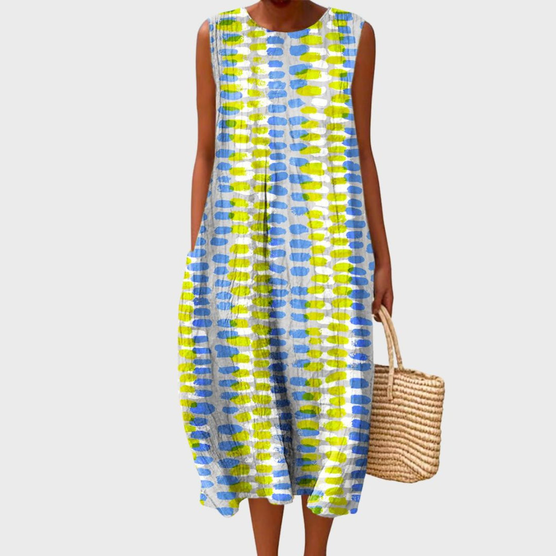 Willow | Tiered Linen Midi Dress